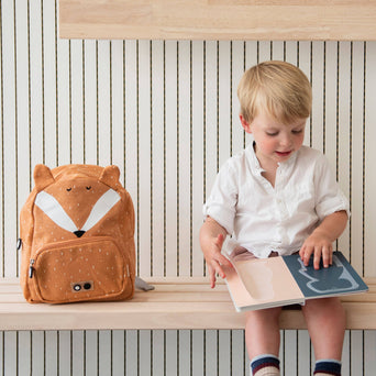 Tierdesign Wasserabweisender Rucksack aus Bio-Baumwolle - Groß