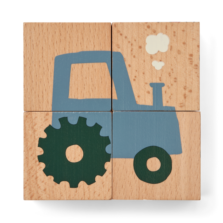 Aage Puzzleblöcke aus Holz - All Togehther / Nature - 4 Teile