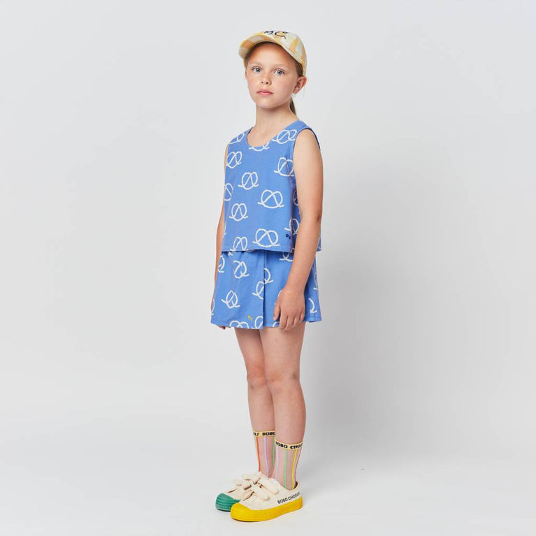 Sail Rope Shorts aus Bio-Baumwolle in Blau
