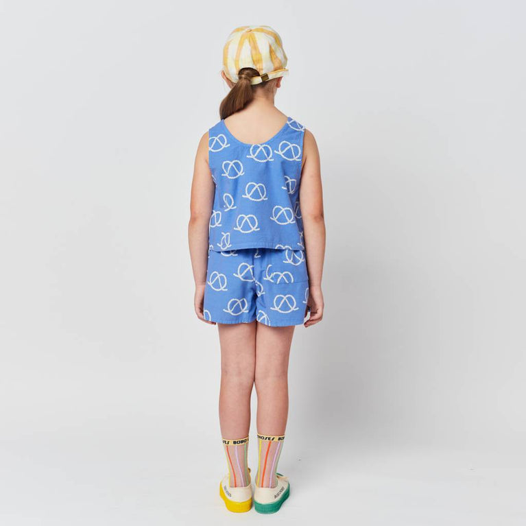 Sail Rope Shorts aus Bio-Baumwolle in Blau