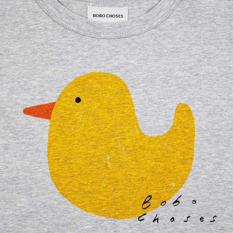 Rubber Duck Langarmshirt aus Baumwolle in Hellgrau