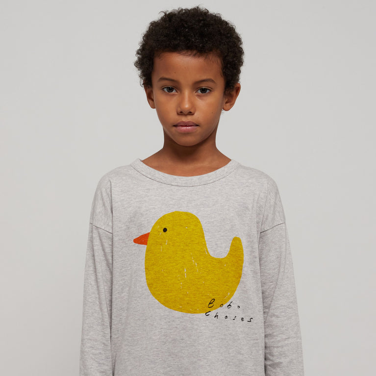 Rubber Duck Langarmshirt aus Baumwolle in Hellgrau