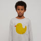 Rubber Duck Langarmshirt aus Baumwolle in Hellgrau
