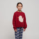 Rubber Duck Sweatshirt aus Bio-Baumwolle in Rot