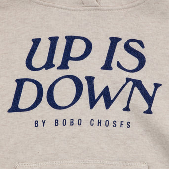 Bobo Choses - Up Is Down Kapuzenpullover aus Bio-Baumwollmix in Beige - 4-5 Jahre - 8445782104577 - littlehipstar.com