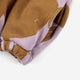 Retro Flowers Kapuzenjacke aus Baumwolle in Lila