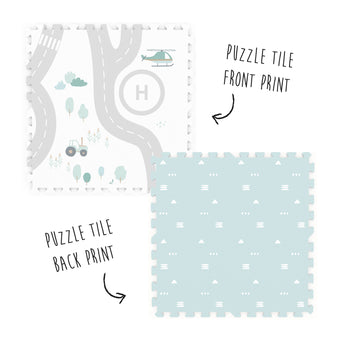 3-in-1 Spielmatte Puzzlematte - Road