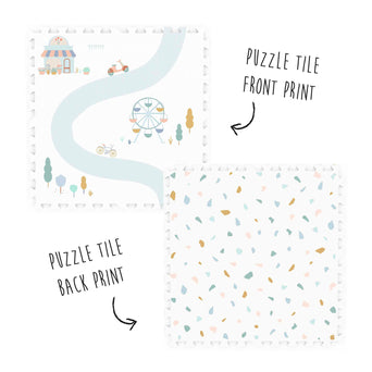 3-in-1 Spielmatte Puzzlematte - Village