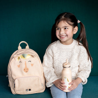 Tierdesign Wasserabweisender Rucksack aus Bio-Baumwolle - Groß