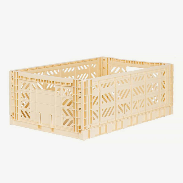 Aykasa - Klappbox Maxi - (B)60 x (H)22 x (T)40 cm; Volumen: 44 Liter - Banana - 4260704160691 - littlehipstar.com