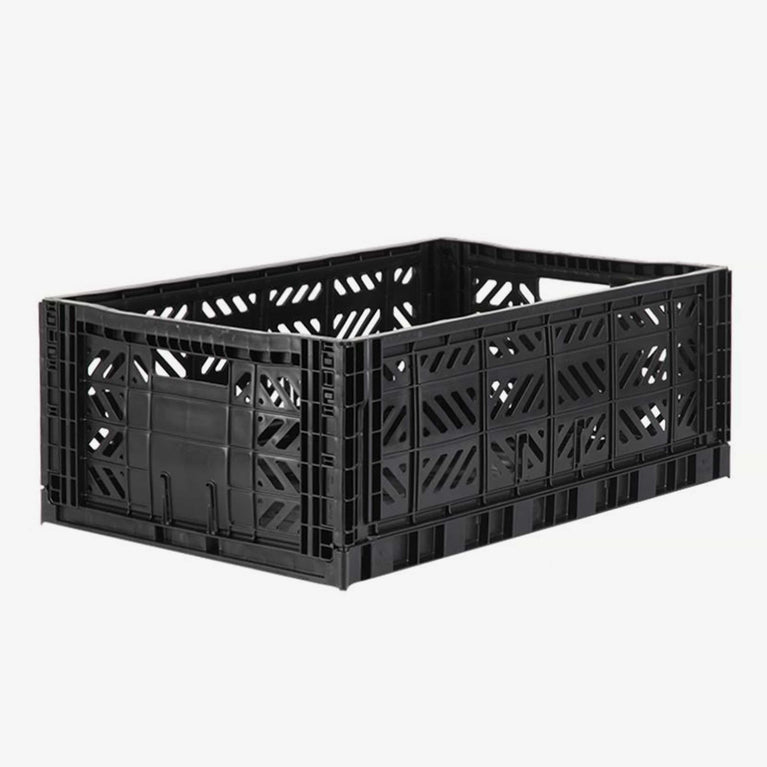 Aykasa - Klappbox Maxi - (B)60 x (H)22 x (T)40 cm; Volumen: 44 Liter - Schwarz - 4260704160707 - littlehipstar.com