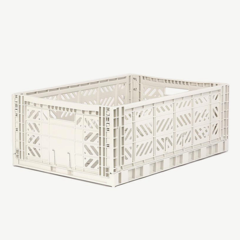 Aykasa - Klappbox Maxi - (B)60 x (H)22 x (T)40 cm; Volumen: 44 Liter - Coconut Milk - 4260704160721 - littlehipstar.com
