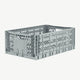 Aykasa - Klappbox Maxi - (B)60 x (H)22 x (T)40 cm; Volumen: 44 Liter - Grau - 4260704160738 - littlehipstar.com