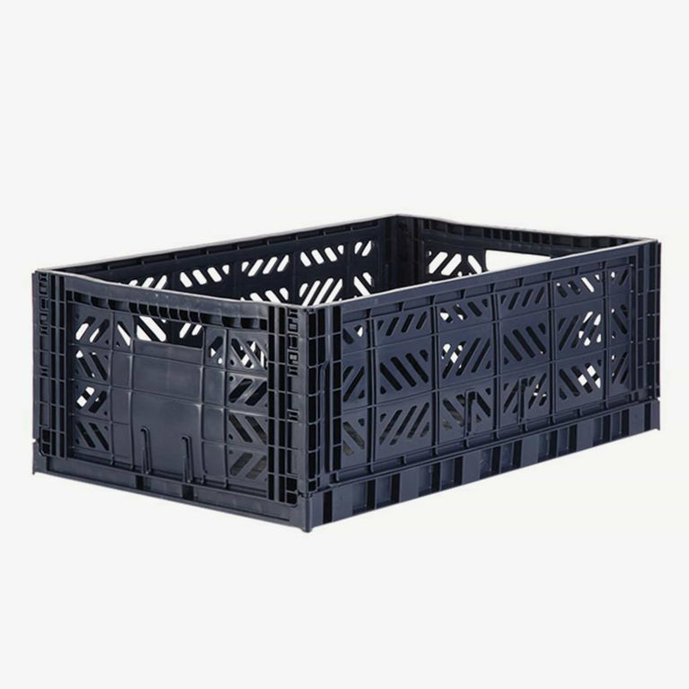 Aykasa - Klappbox Maxi - (B)60 x (H)22 x (T)40 cm; Volumen: 44 Liter - Navy - 4260704160790 - littlehipstar.com