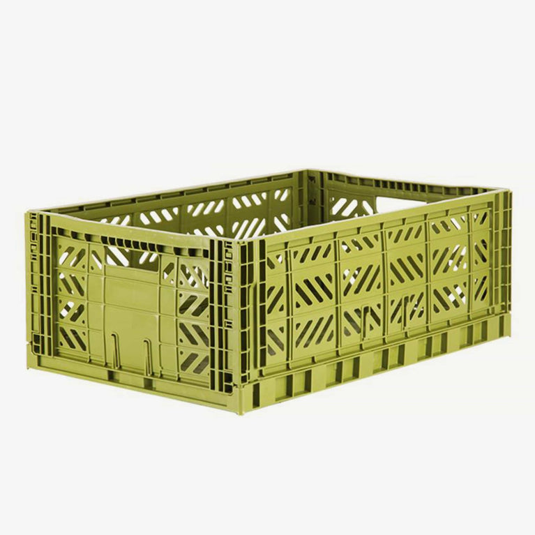 Aykasa - Klappbox Maxi - (B)60 x (H)22 x (T)40 cm; Volumen: 44 Liter - Olive - 4260704160806 - littlehipstar.com