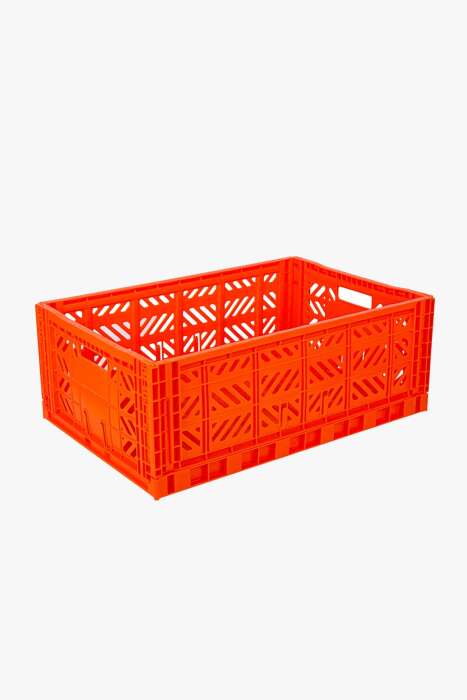 Aykasa - Klappbox Maxi - (B)60 x (H)22 x (T)40 cm; Volumen: 44 Liter - Orange - 4260704161964 - littlehipstar.com