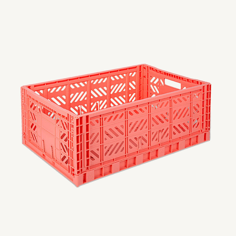 Aykasa - Klappbox Maxi - (B)60 x (H)22 x (T)40 cm; Volumen: 44 Liter - Salmon - 4260704161971 - littlehipstar.com