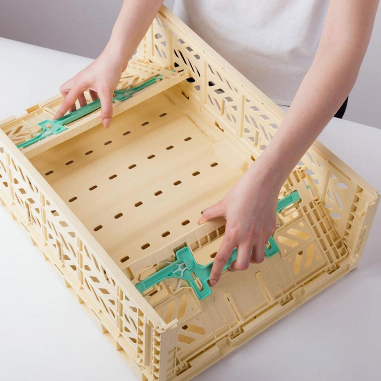 Aykasa - Klappbox Maxi Comfort Lock - (B)60 x (H)18 x (T)40 cm - Banana/Mint - 4260704162725 - littlehipstar.com
