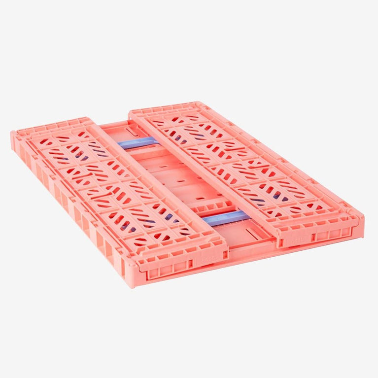 Aykasa - Klappbox Maxi Comfort Lock - (B)60 x (H)18 x (T)40 cm - Salmon Pink/Baby Blue - 4260704162732 - littlehipstar.com
