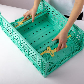 Aykasa - Klappbox Maxi Comfort Lock - (B)60 x (H)18 x (T)40 cm - Banana/Mint - 4260704162725 - littlehipstar.com