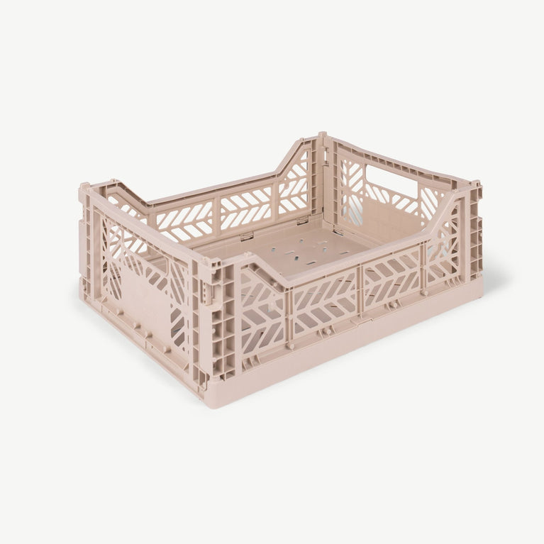 Aykasa - Klappbox Midi - (B)40 x (H)14 x (T)30 cm; Volumen: 14,5 Liter - Sand - 4260704161858 - littlehipstar.com