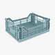 Aykasa - Klappbox Midi - (B)40 x (H)14 x (T)30 cm; Volumen: 14,5 Liter - Teal - 4260704161902 - littlehipstar.com