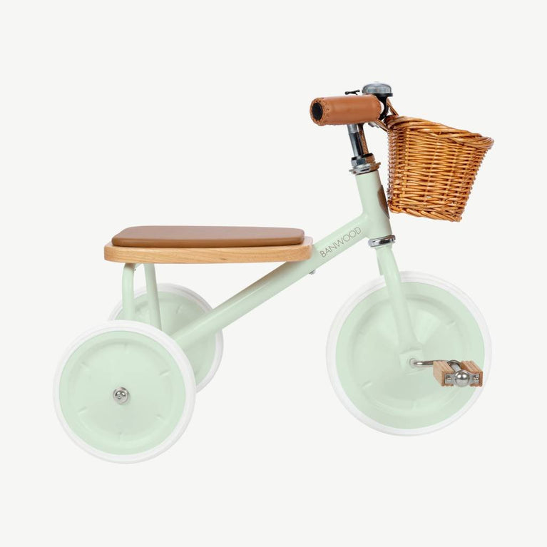 Banwood - Kinder Dreirad Trike mit Korb - Mint - 8445027138329 - littlehipstar.com