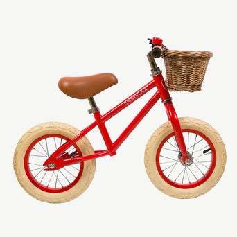 Banwood - Kinder Laufrad First Go 12 Zoll mit Korb - Coral - 8445027001821 - littlehipstar.com