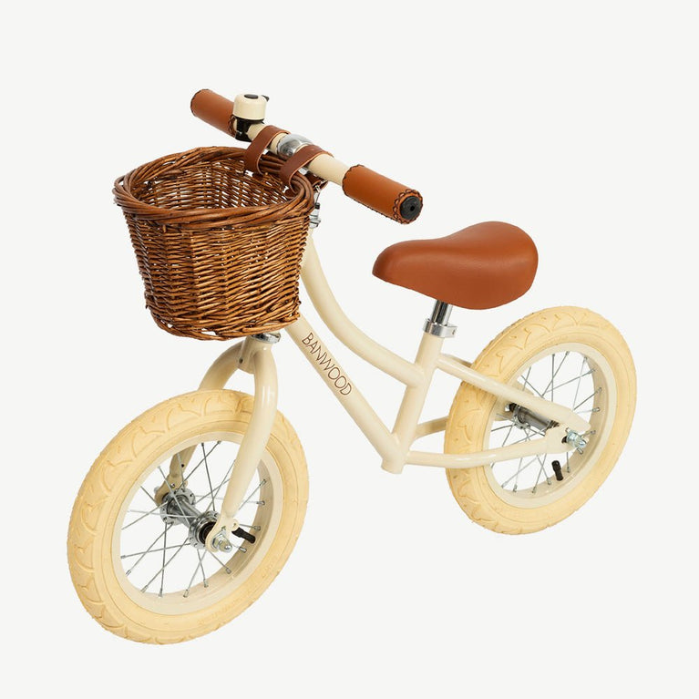 Banwood - Kinder Laufrad First Go 12 Zoll mit Korb - Coral - 8445027001821 - littlehipstar.com