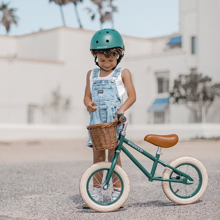 Banwood - Kinder Laufrad First Go 12 Zoll mit Korb - Coral - 8445027001821 - littlehipstar.com