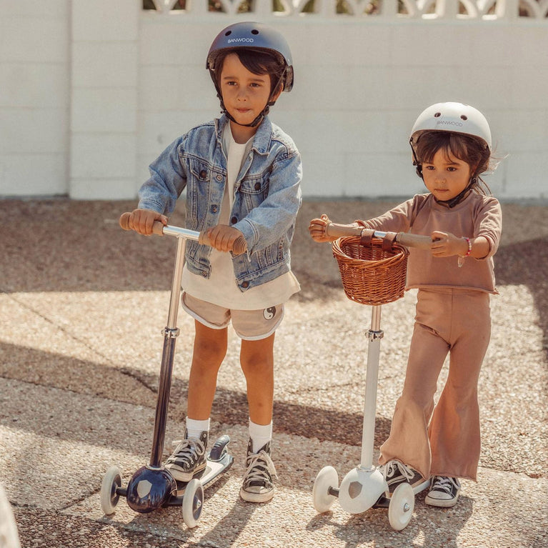 Banwood - Scooter Roller mit Korb - Rosa - 8445027020716 - littlehipstar.com