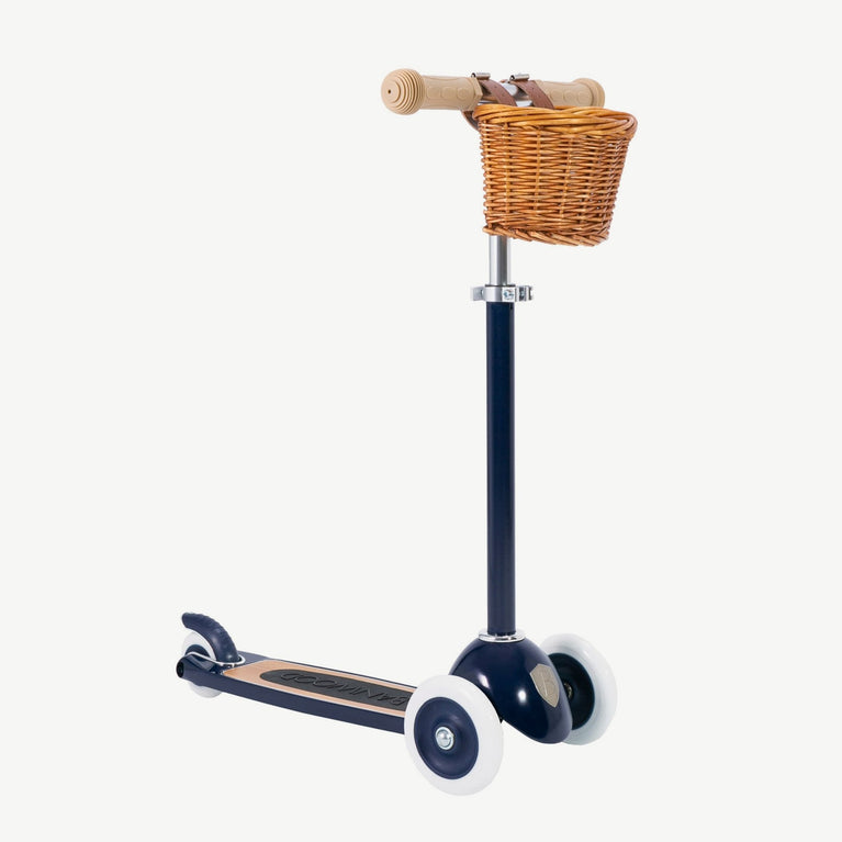 Banwood - Scooter Roller mit Korb - Marineblau - 8445027020747 - littlehipstar.com