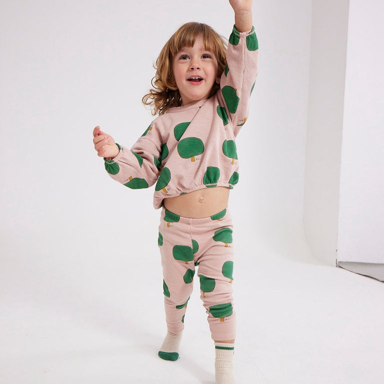 Bobo Choses - Baby Green Tree Leggings aus Bio-Baumwolle in Rosa - 24 Monate - 8445782145143 - littlehipstar.com