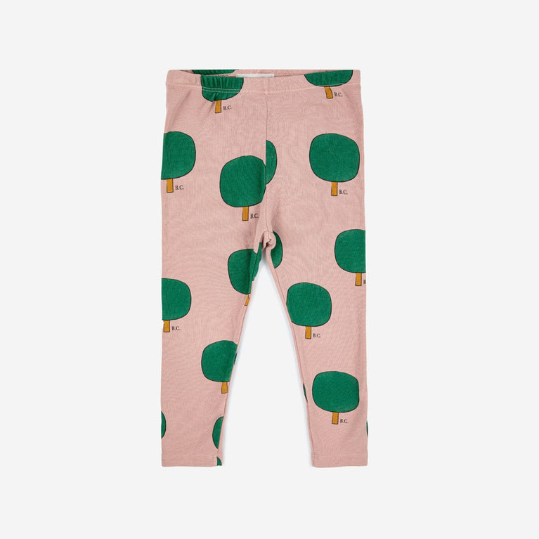 Bobo Choses - Baby Green Tree Leggings aus Bio-Baumwolle in Rosa - 24 Monate - 8445782145143 - littlehipstar.com
