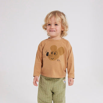 Bobo Choses - Baby Mouse T-Shirt aus Bio-Baumwolle in Hellbraun - 9 Monate - 8445782087559 - littlehipstar.com