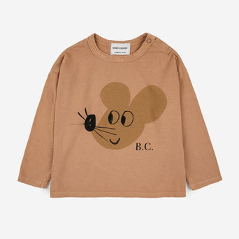 Bobo Choses - Baby Mouse T-Shirt aus Bio-Baumwolle in Hellbraun - 9 Monate - 8445782087559 - littlehipstar.com