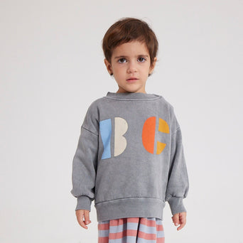 Bobo Choses - Baby Multicolor B.C Sweatshirt aus Bio-Baumwolle in Grau - 24 Monate - 8445782090597 - littlehipstar.com