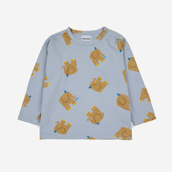 Bobo Choses - Baby The Elephant Langarmshirt aus Bio-Baumwolle in Hellblau - 24 Monate - 8445782087221 - littlehipstar.com