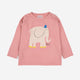 Bobo Choses - Baby The Elephant Langarmshirt aus Bio-Baumwolle in Salmon Pink - 24 Monate - 8445782087122 - littlehipstar.com