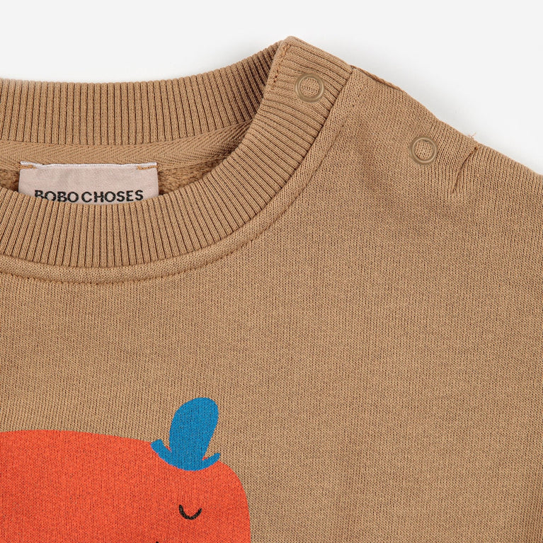 Bobo Choses - Baby The Elephant Sweatshirt aus Baumwolle in Hellbraun - 24 Monate - 8445782090115 - littlehipstar.com