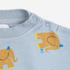 Bobo Choses - Baby The Elephant Sweatshirt aus Bio-Baumwolle aus Bio-Baumwolle in Hellblau - 24 Monate - 8445782090368 - littlehipstar.com