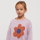 Big Flower Sweatshirt aus Baumwolle in Lila