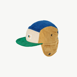 Bobo Choses - Color Block Cap aus Cord - Kopfumfang 52 - 8445782124292 - littlehipstar.com