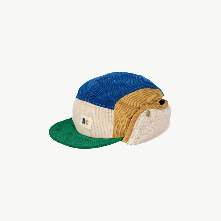 Bobo Choses - Color Block Cap aus Cord - Kopfumfang 52 - 8445782124292 - littlehipstar.com