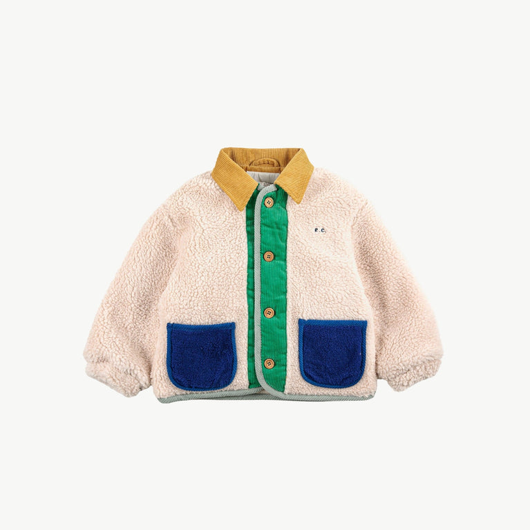 Bobo Choses - Color Block Jacke aus Plüsch - 2-3 Jahre - 8445782113678 - littlehipstar.com