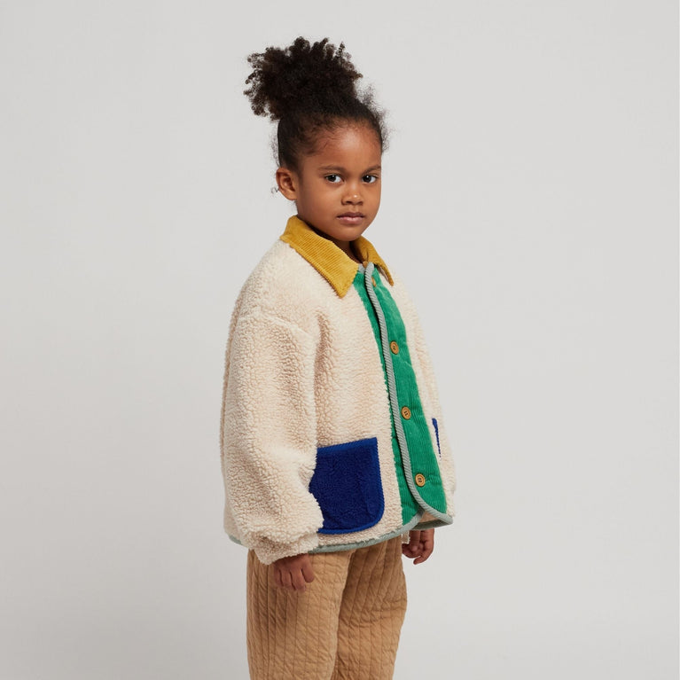 Bobo Choses - Color Block Jacke aus Plüsch - 2-3 Jahre - 8445782113678 - littlehipstar.com