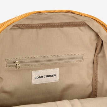 Color Block Schultasche aus Cord