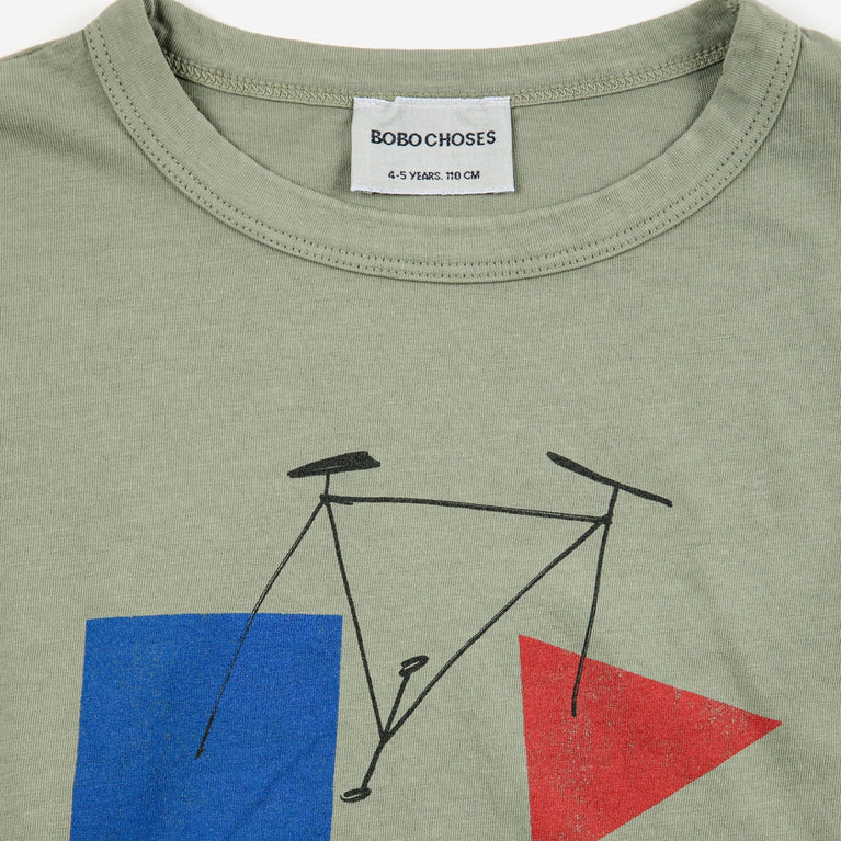 Crazy Bicy Langarmshirt aus Bio-Baumwolle in Hellgrün