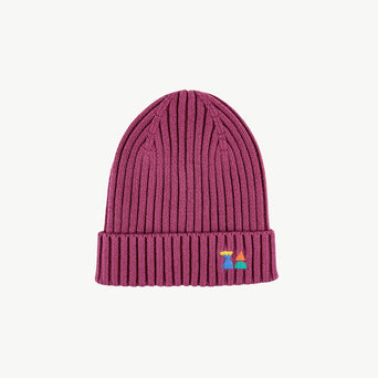 Bobo Choses - Funny Friends Beanie Mütze in Lila - Kopfumfang 52 - 8445782124582 - littlehipstar.com