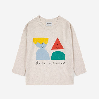 Bobo Choses - Funny Friends Langarmshirt aus Baumwolle in Beige - 2-3 Jahre - 8445782100111 - littlehipstar.com